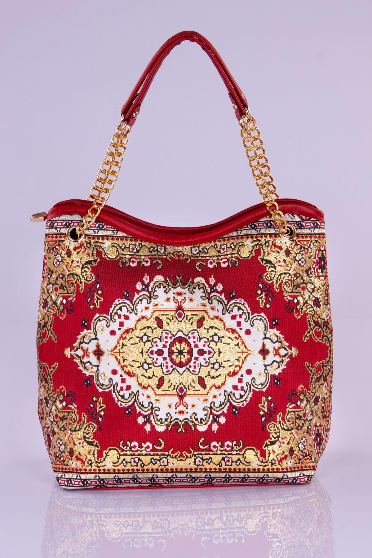 Mottif İstanbul Zincirli  Otantik Dokuma Kadın Omuz Çanta 1024.20