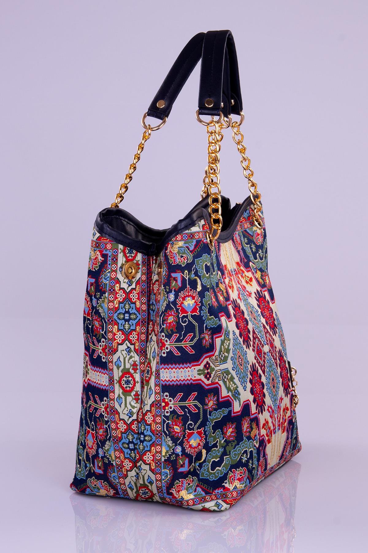 Mottif İstanbul Zincirli  Otantik Dokuma Kadın Omuz Çanta 1024.08