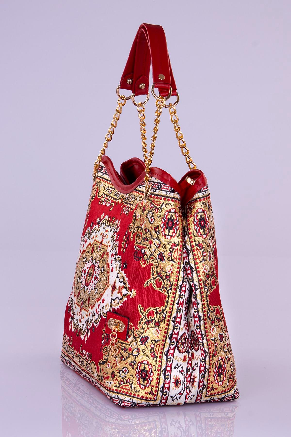 Mottif İstanbul Zincirli  Otantik Dokuma Kadın Omuz Çanta 1024.20