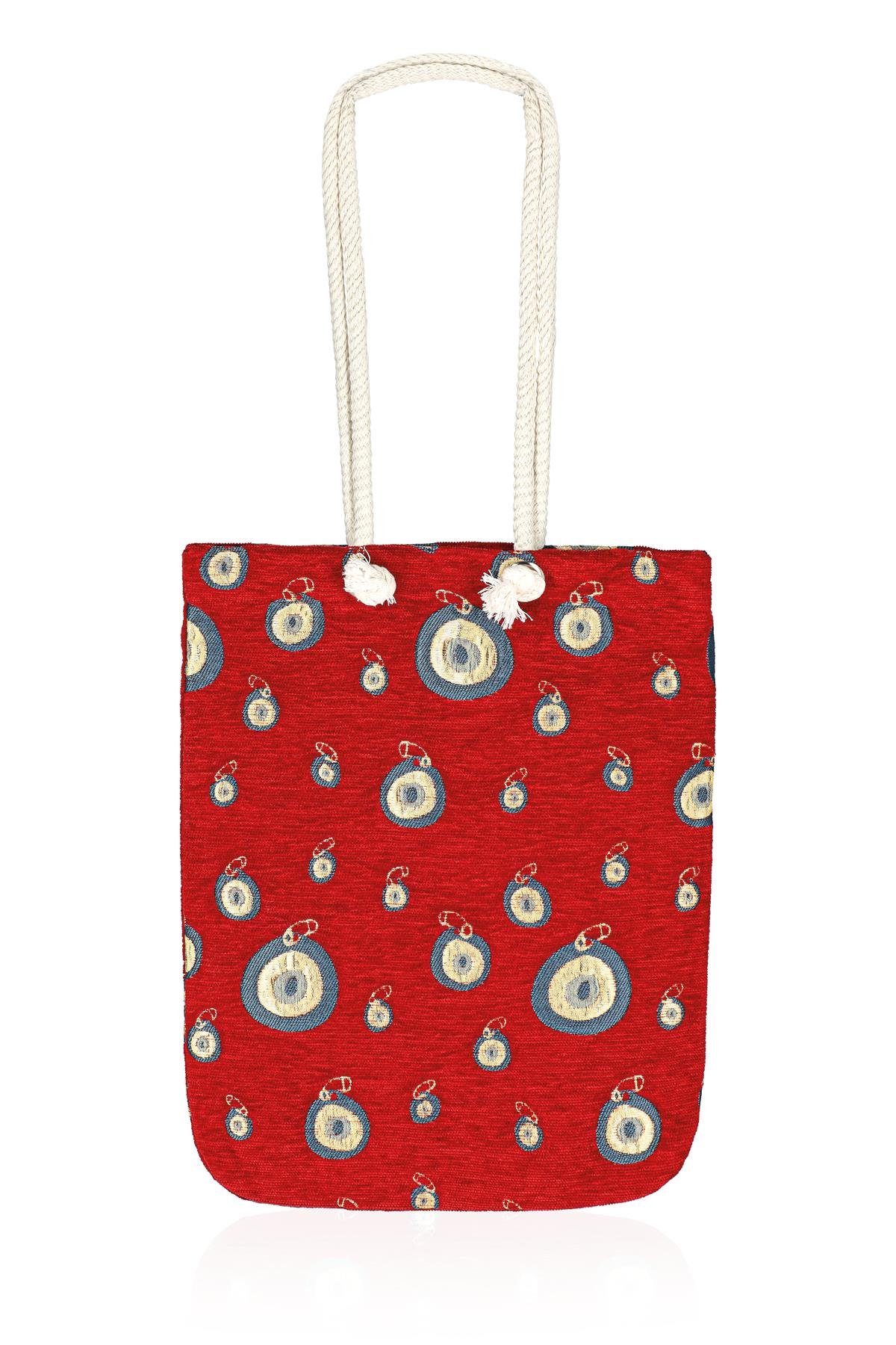 Omuz Çanta Kadın Çanta Motif İstanbul Otantik Şönil Heybe Çanta