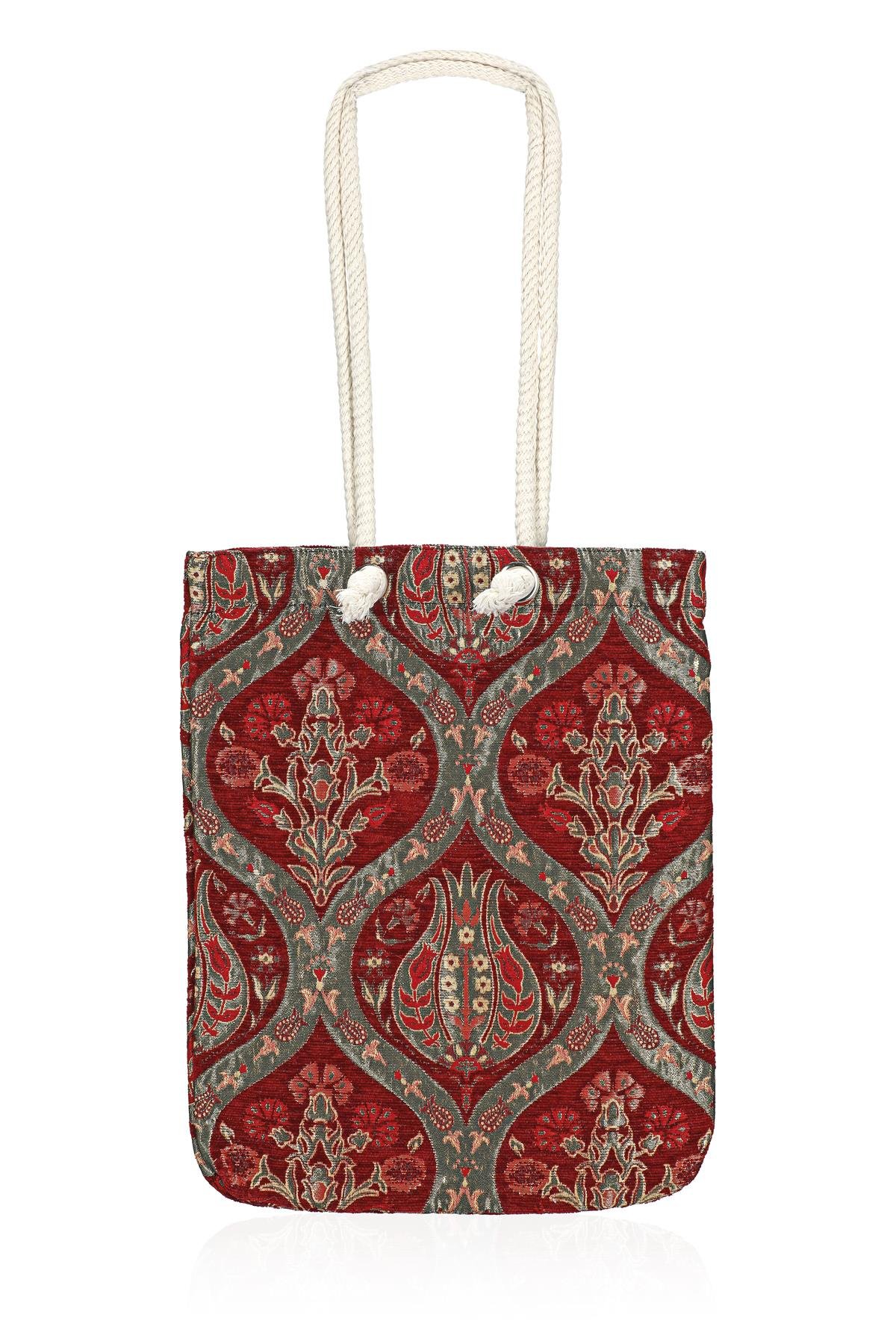 Omuz Çanta Kadın Çanta Motif İstanbul Otantik Şönil Heybe Çanta