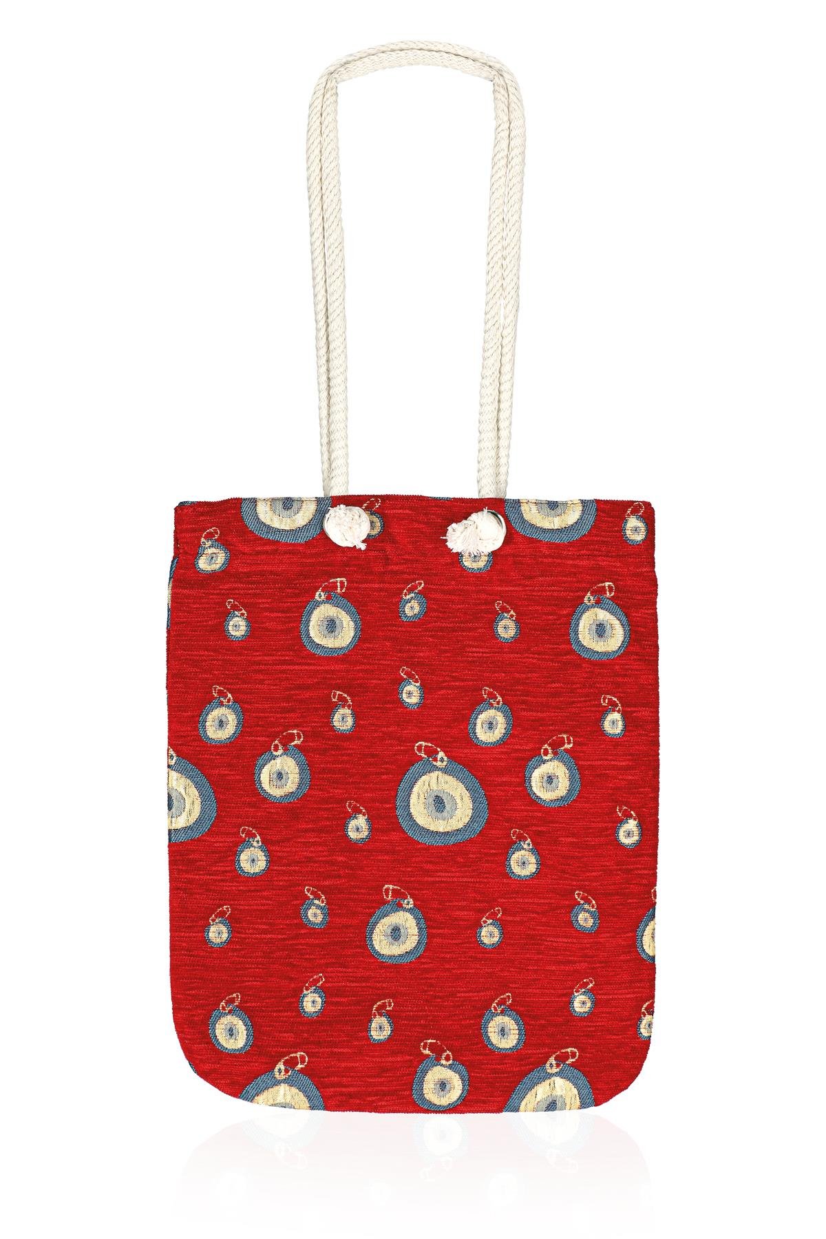 Omuz Çanta Kadın Çanta Motif İstanbul Otantik Şönil Heybe Çanta