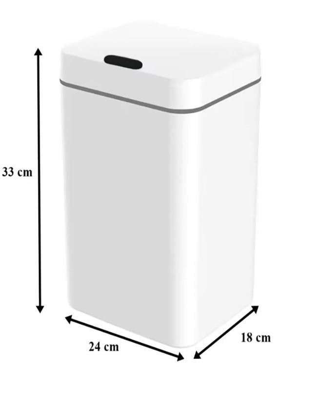 12 Litre Sensörlü Çöp Kovası Ofis Mutfak Banyo Çöp Kovası