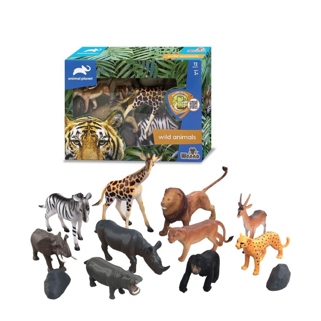 12 Parça Vahşi Hayvan Seti Eğitici Öğretici Doğa Seti Oyuncak Hayvan Seti
