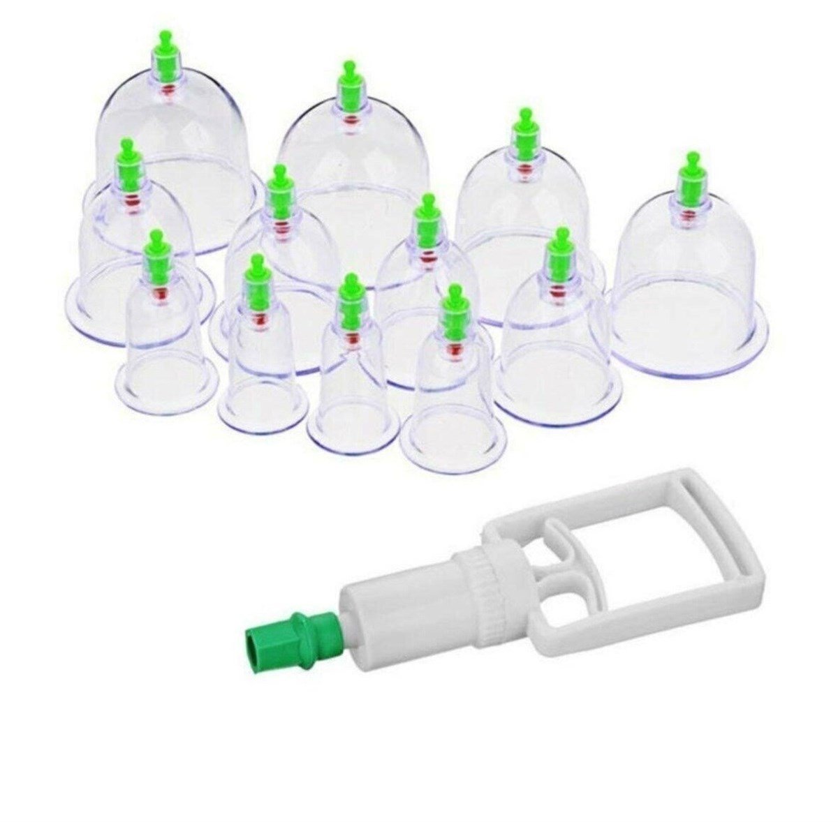 12'Li Kupa Çekme Seti Vakumlu Hacamat Set