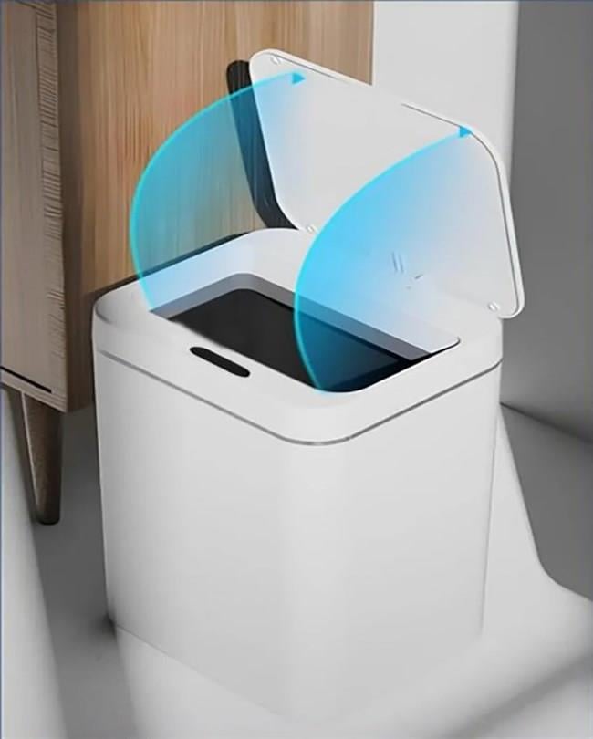 18 Litre Sensörlü Otomatik Çöp Kovası Ofis Mutfak Banyo Balkon Çöp Kovası