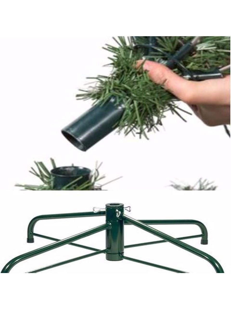 190 Cm Yılbaşı Ağacı 650 Gür Dallı Metal Ayak 1. Sınıf Çam Ağacı Noel Ağacı