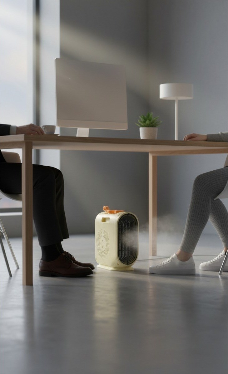 220V-240V Termostatlı Elektrikli Fanlı Isıtıcı Soba Sıcak ve Soğuk Üfleme Taşınabilir Isıtıcı