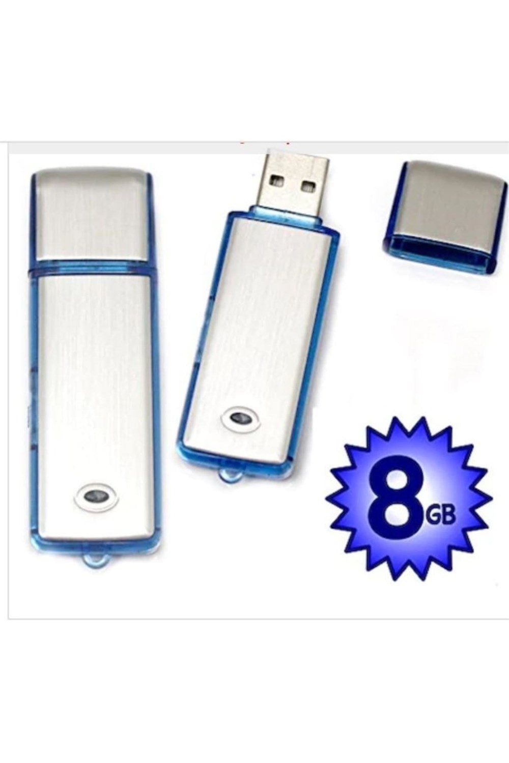 AngelEye Sese Duyarlı Usb Şeklinde Ses Kayıt Cihazı 8 Gb Hafıza