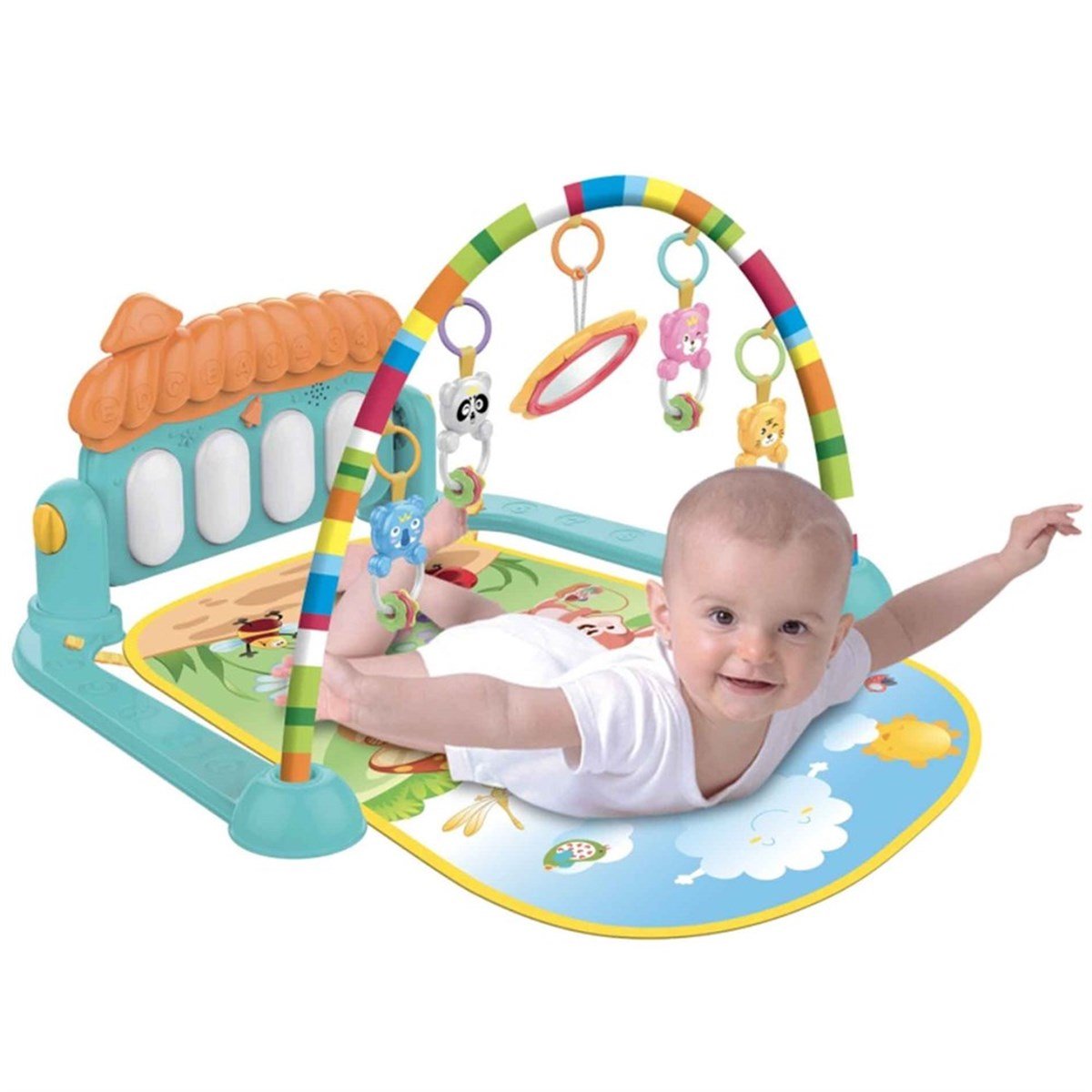 Babycim Mantar Piyanolu Bebek Oyun Halısı