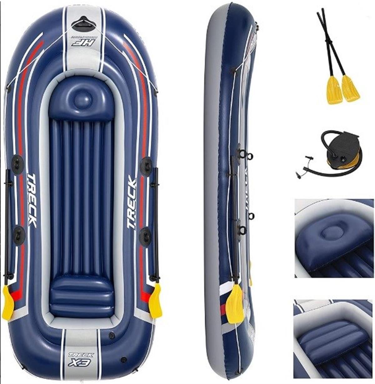 Bestway 61110 Hydro Force Treck X3 Şişme Bot 3+1 Kişilik 318x152 cm