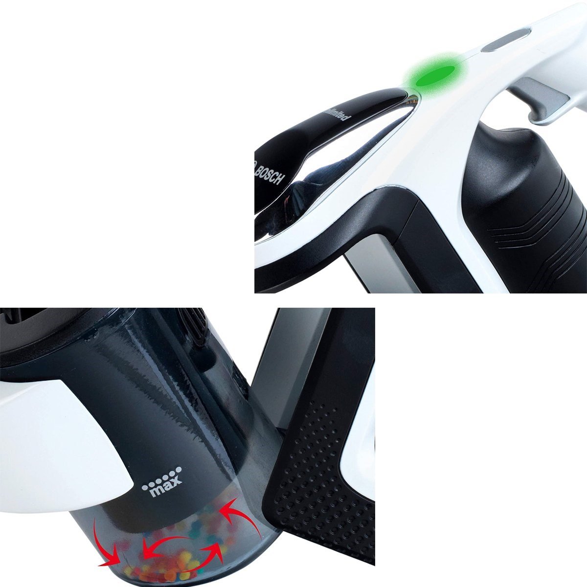 Bosch Oyuncak Sesli Işıklı Beyaz Elektrik Süpürgesi