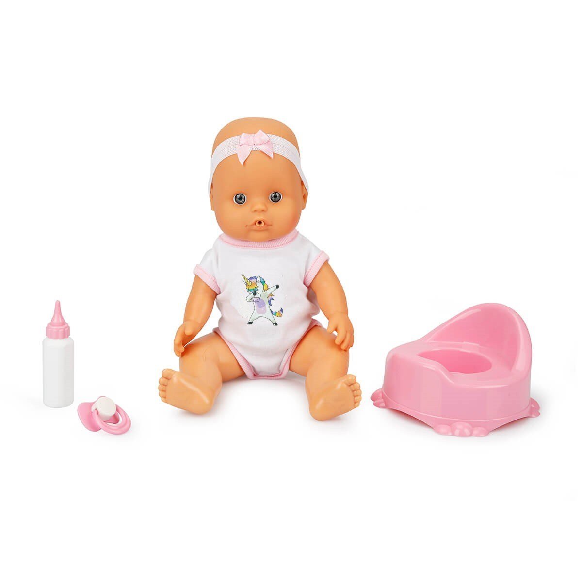 Boubou Altını Islatan Sesli Bebek Seti 30 cm.