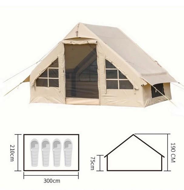 Çatı Tipi 5 Kişilik Şişme Kamp Çadırı 300x210x190cm Şişme Çadır