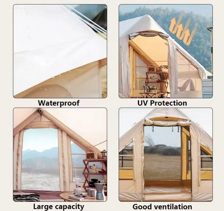 Çatı Tipi 5 Kişilik Şişme Kamp Çadırı 300x210x190cm Şişme Çadır