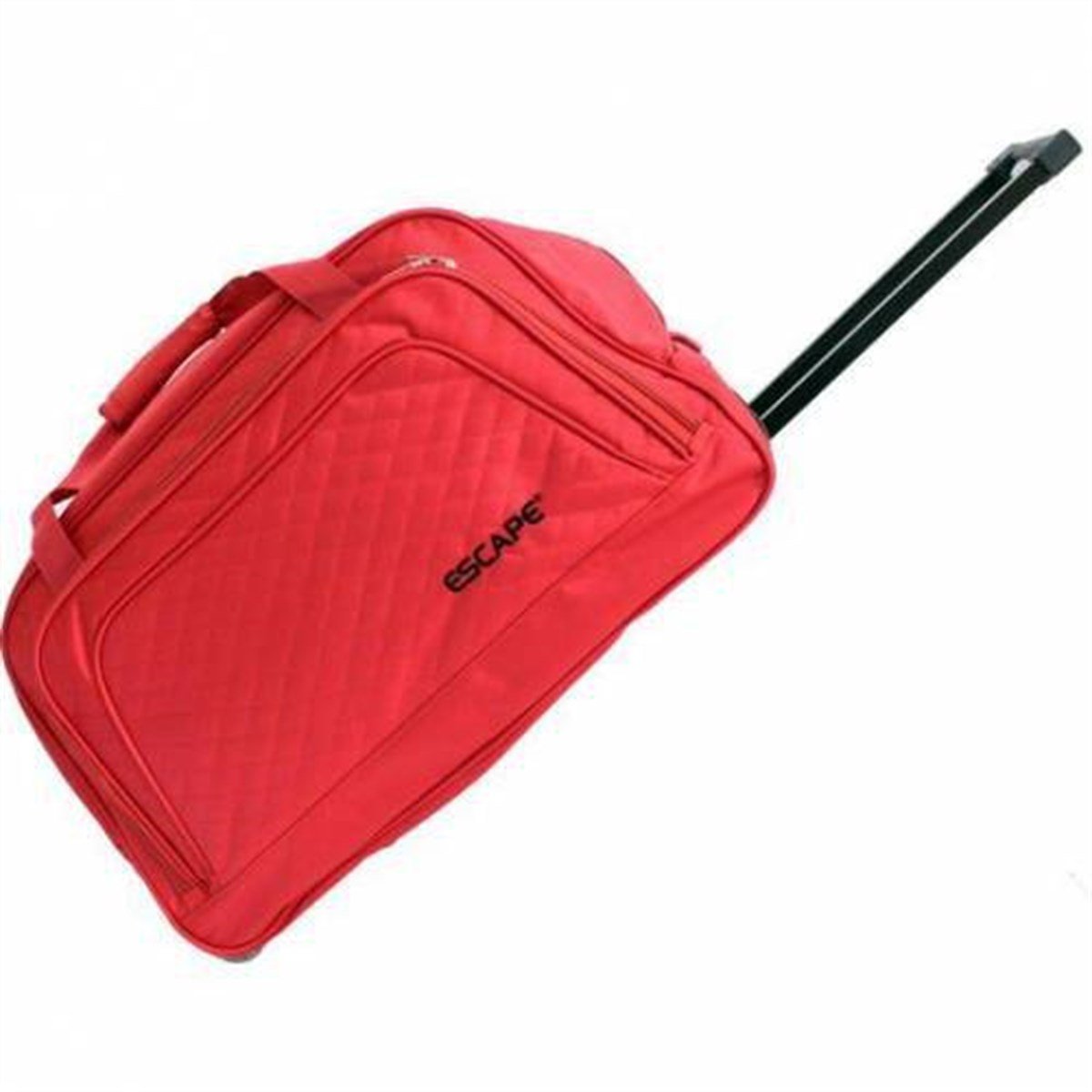 Escape 222 Büyük Boy Kapitone Kumaş İki Tekerlekli Çek Çekli Seyahat Çantası Çekçekli Bavul Valiz