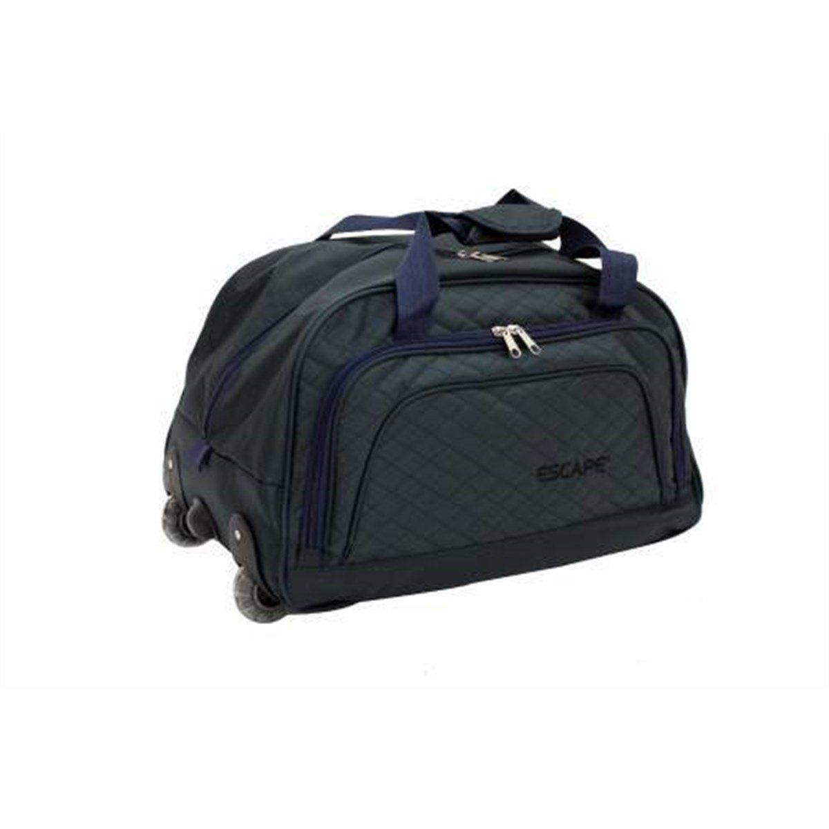 Escape 222 Büyük Boy Kapitone Kumaş İki Tekerlekli Çek Çekli Seyahat Çantası Çekçekli Bavul Valiz