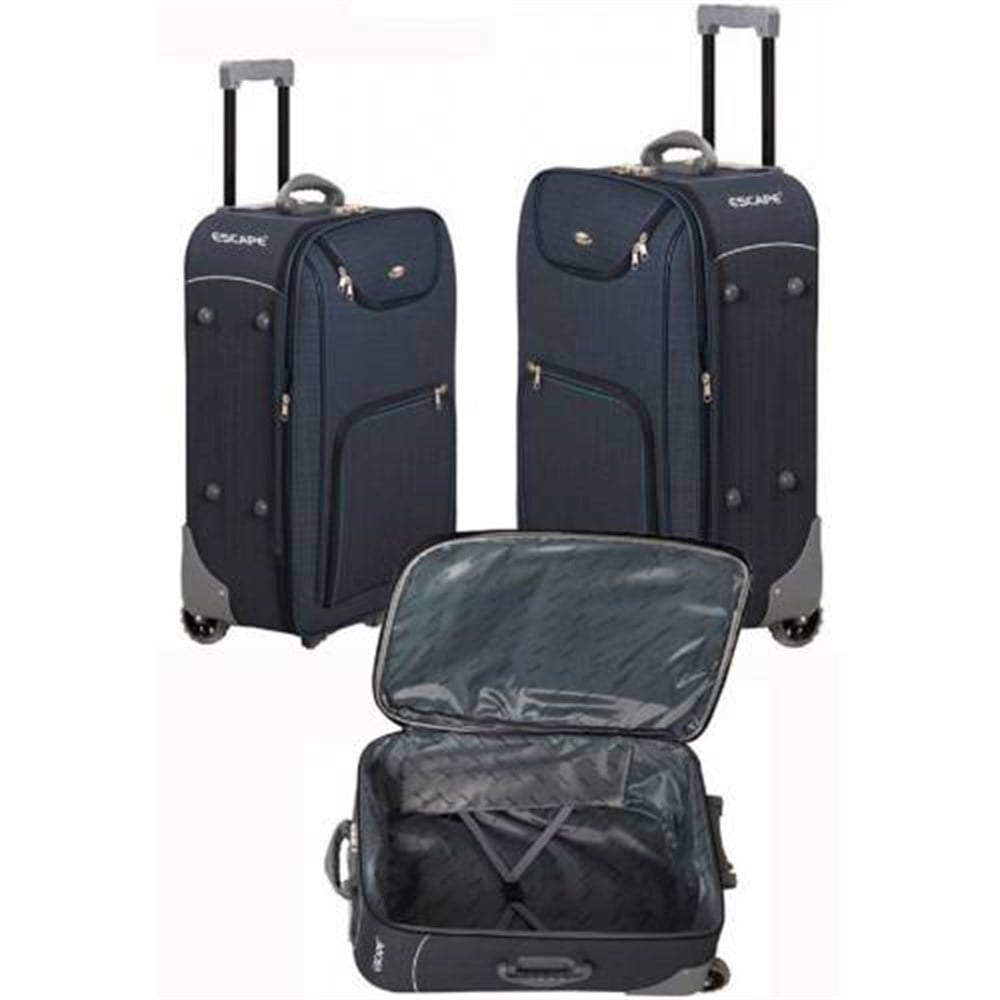 Escape 3lü Valiz Seti Havlu Kumaş Slikon Tekerlek