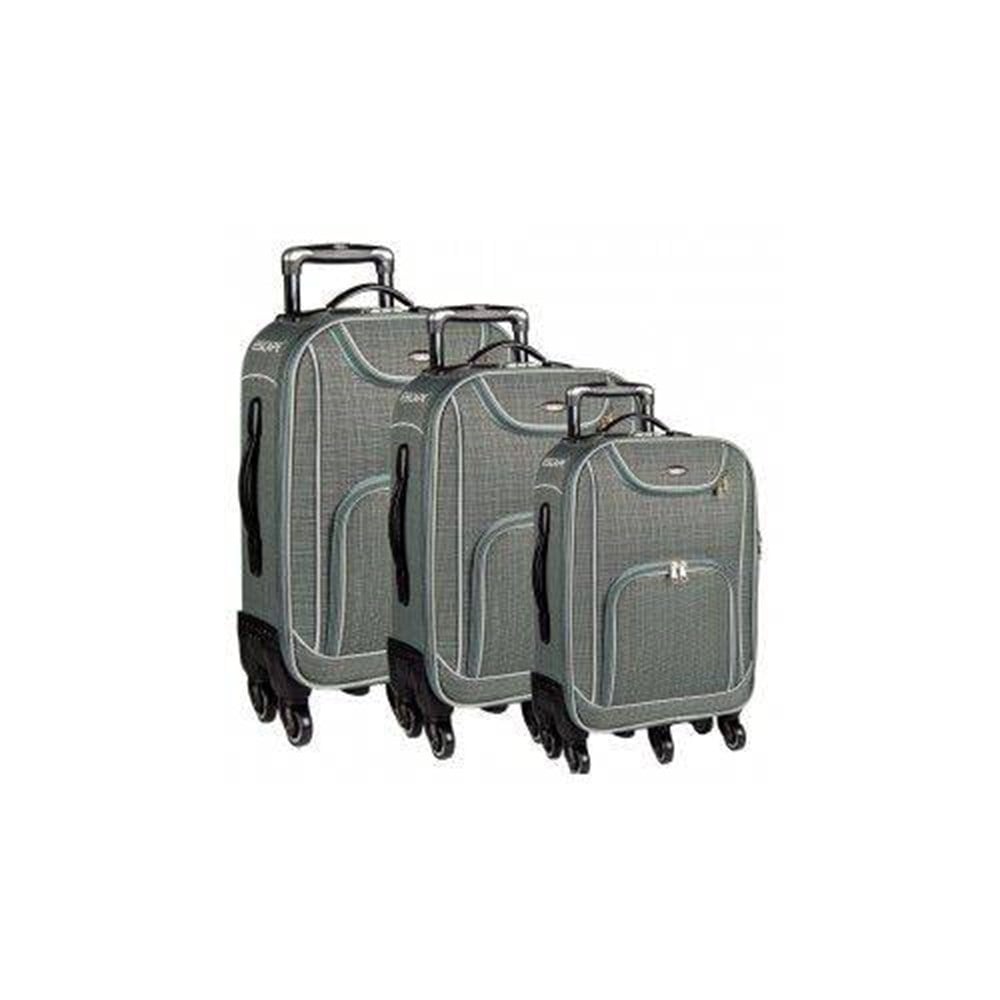 Escape 5 Tekerlekli 3lü Valiz Seti Havlu Kumaş Slikon Tekerlek