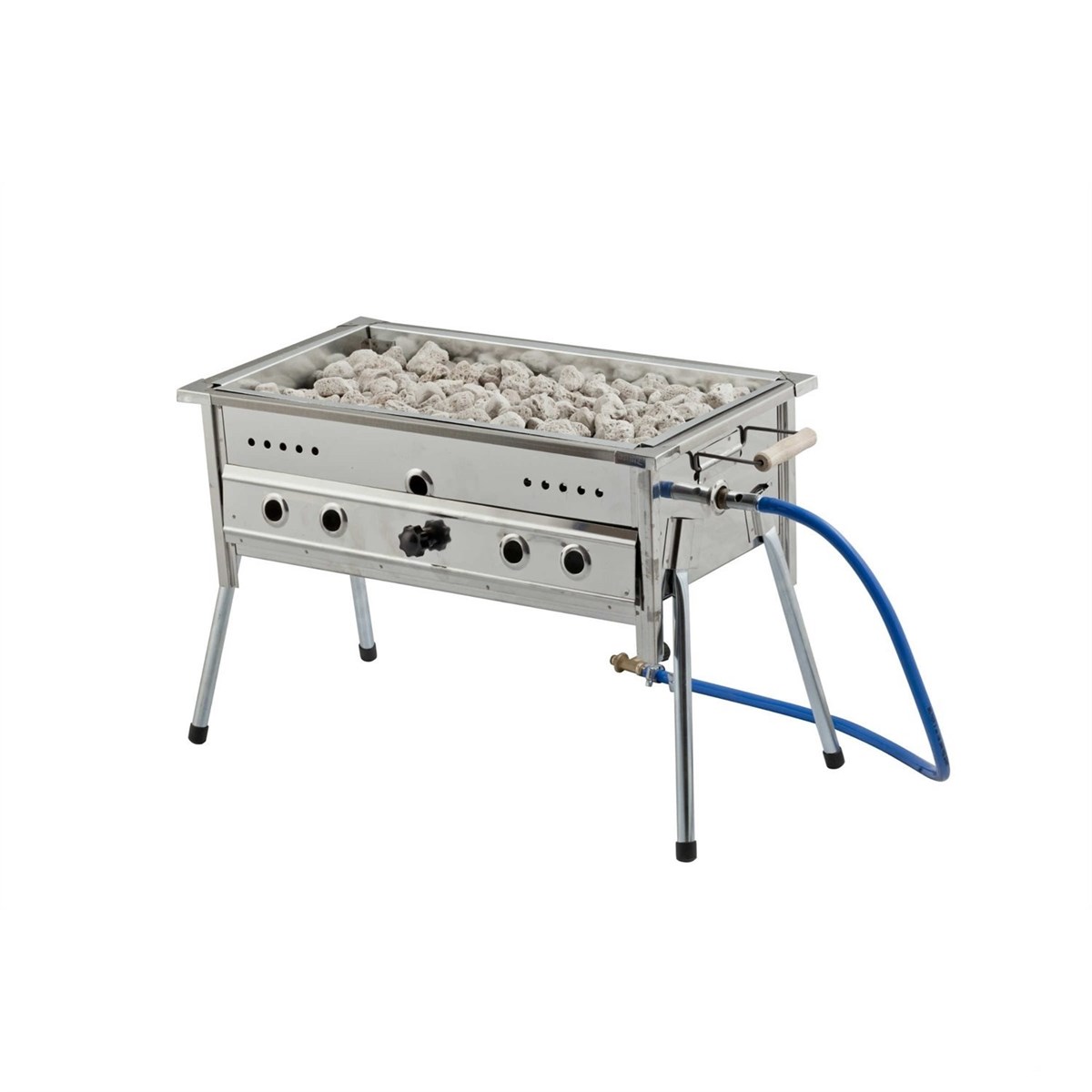 Gürsaç Tüplü Lav Taşlı 35x50 Cm Büyük Boy Mangal Seti