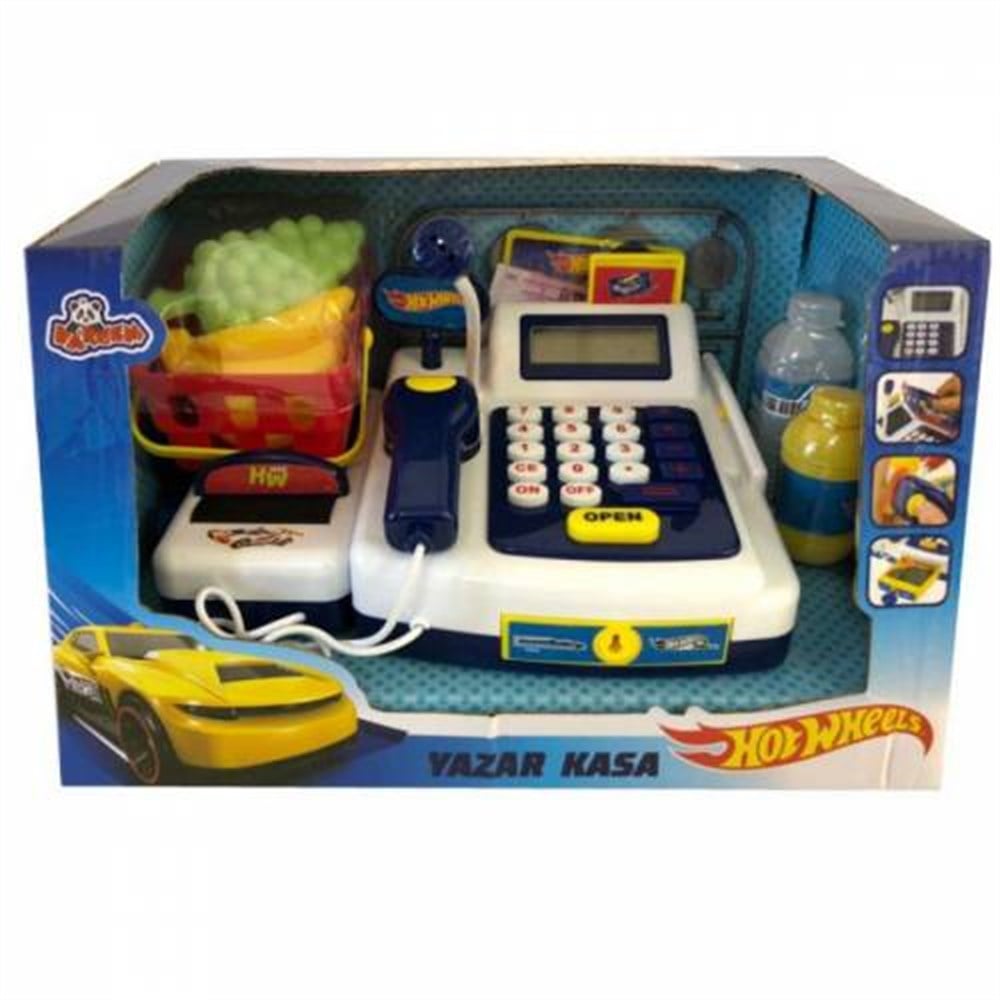 Hot Wheels Market Kasası Sesli Aksesuarlı Eğitici Yazar Kasa