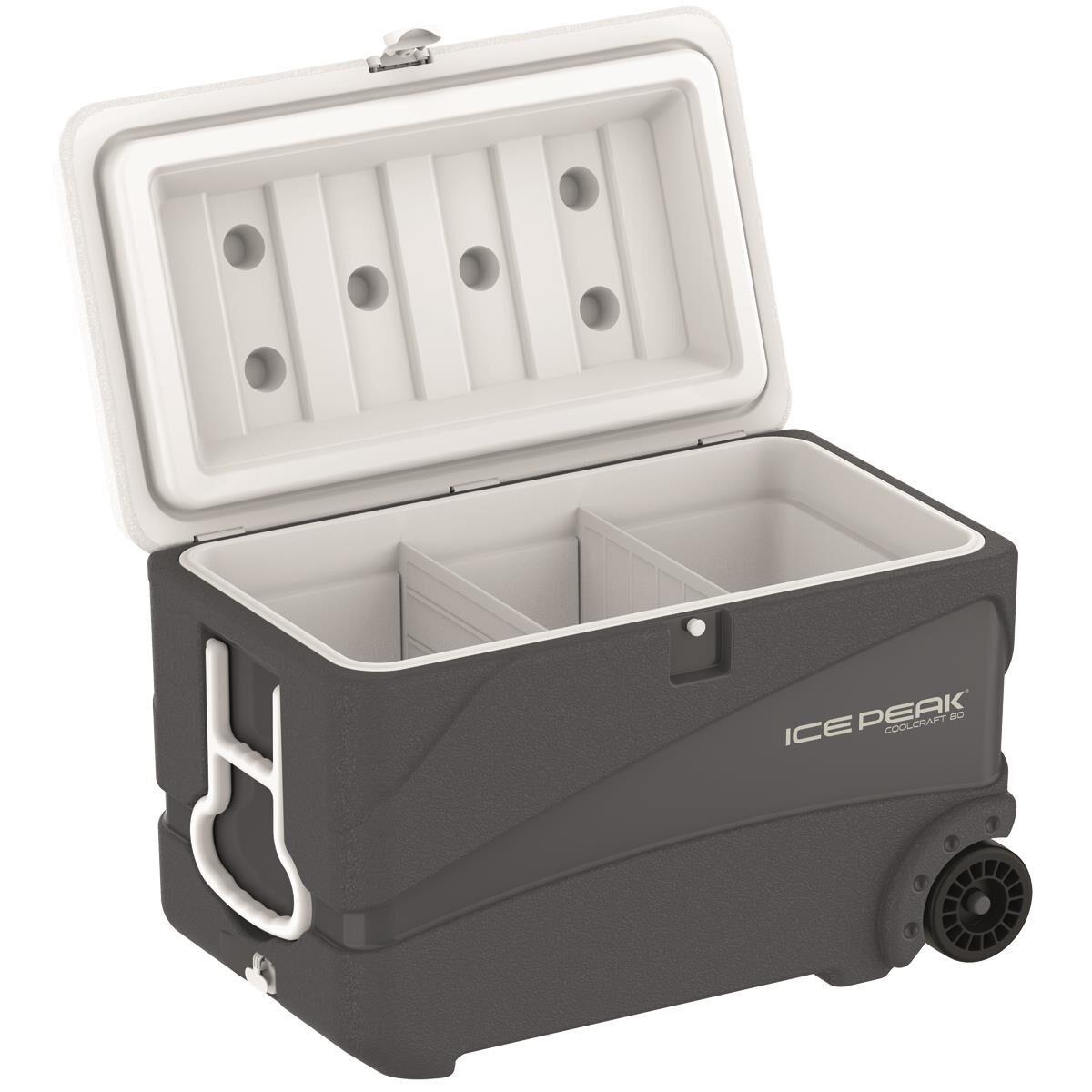 IcePeak CoolCraft 80 Tekerlekli Buzluk 75.2 Litre Füme