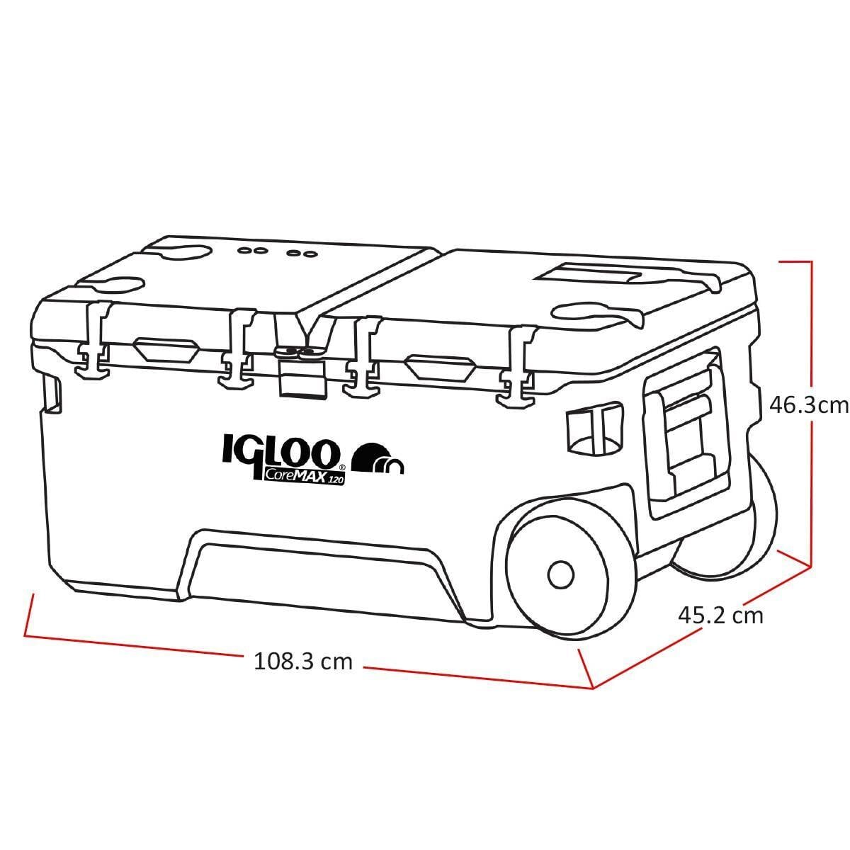 IGLOO CoreMAX 120 Tekerlekli Buzluk 120 Litre