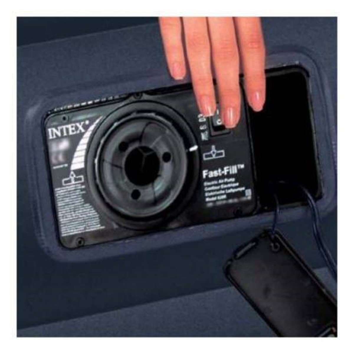 İntex 64124 Elektrikli Dura - Beam Çift Kişilik Şişme Yatak