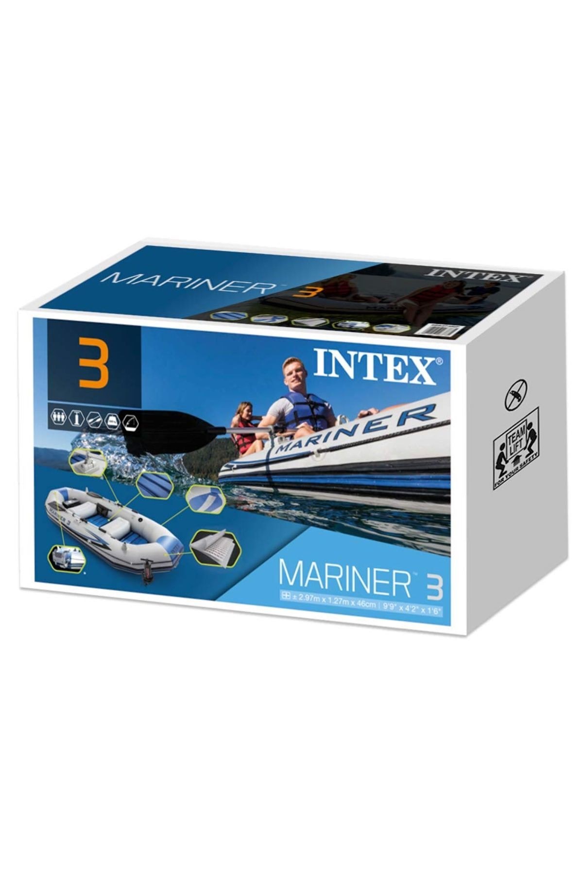 İntex Mariner 3 Şişme Bot Set 68373 297*127*46Cm