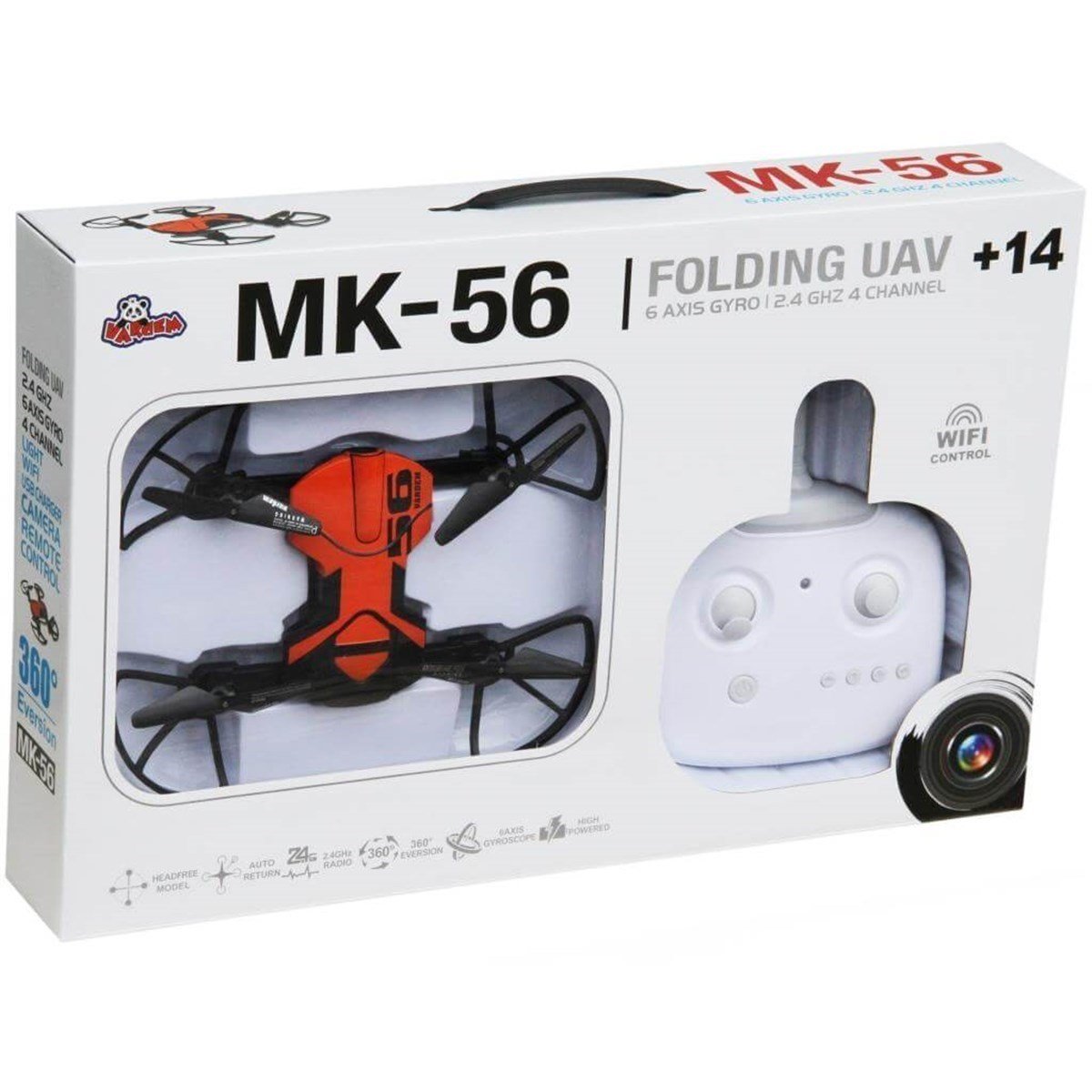 Katlanabilen U/K 2.4Ghz 6 Axis Wifi Kameralı Drone Mk-56