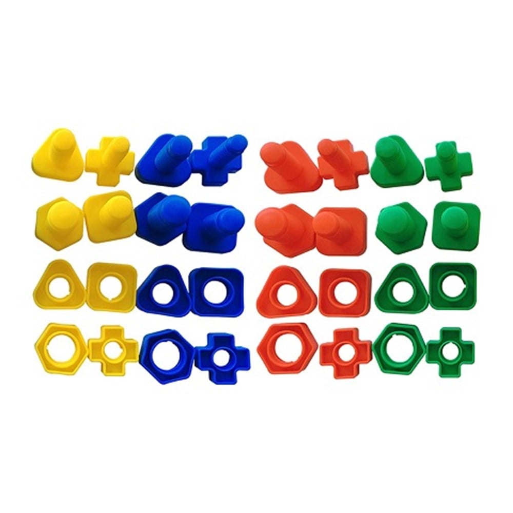 King Kids Vidalı Eğitici Şekiller 64 Parça