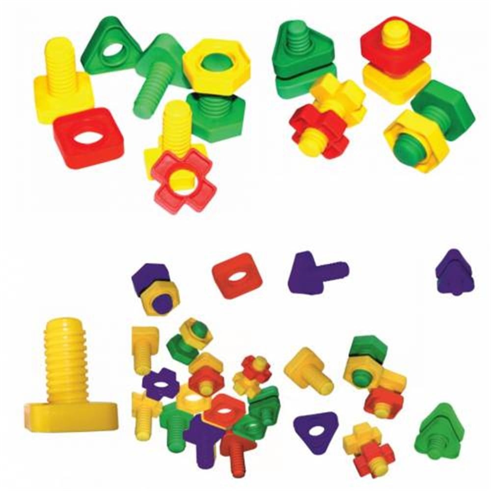 King Kids Vidalı Eğitici Şekiller 64 Parça