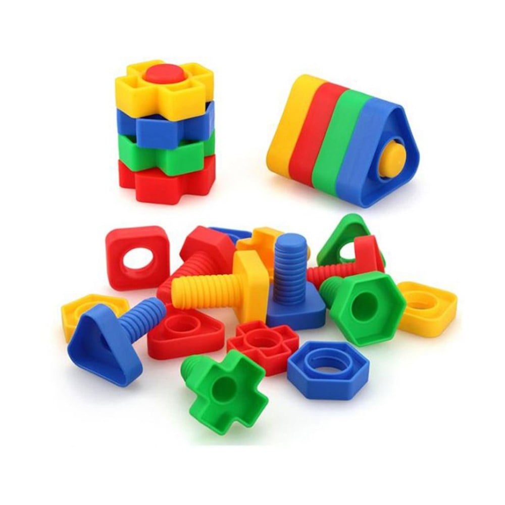 King Kids Vidalı Eğitici Şekiller 64 Parça