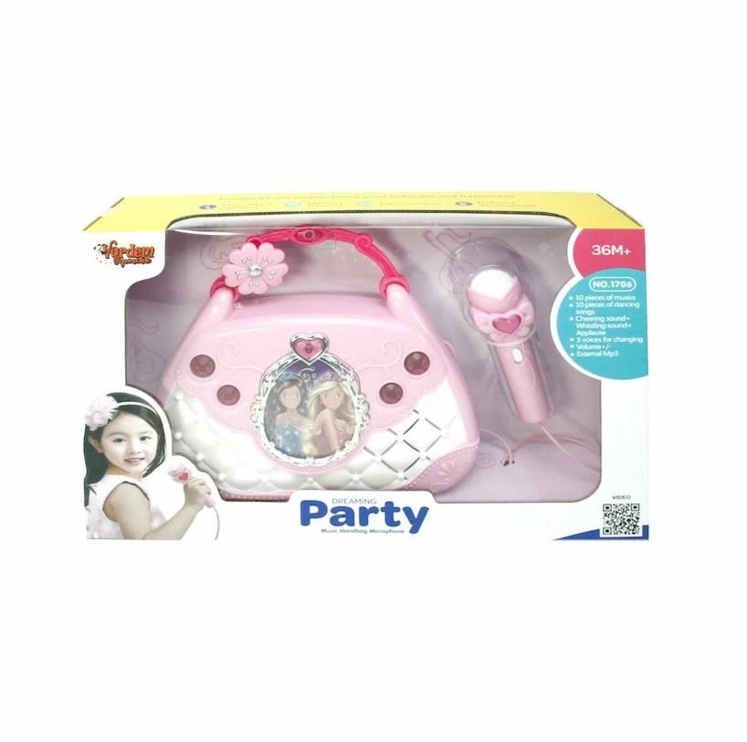 Mikrofonlu Mp3 Çalar Parti Müzikleri El Çantası