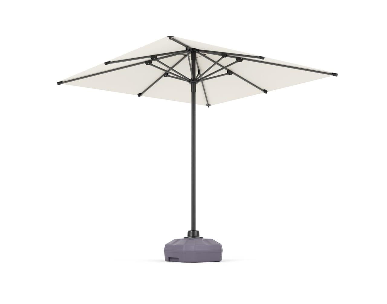 Mini Pro Push-up Sistemli Şemsiye 210x210 Bahçe Balkon Plaj Şemsiyesi Beyaz