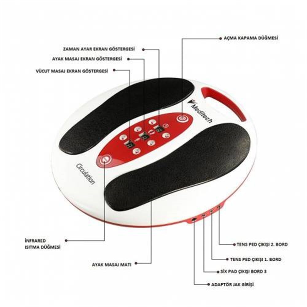 Nordmende Profesyonel Ayak Masaj Aleti MEDİTECH Tens NRD 634