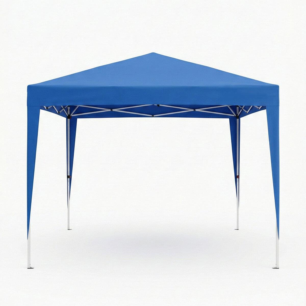Otomatik Gazebo Çardak 240 X 240 Cm Tente Teras Bahçe Kamelyası Gölgelik Mavi