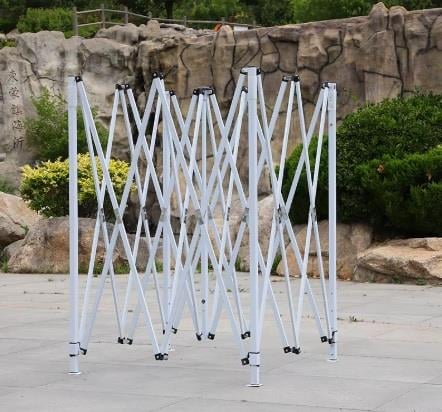 Otomatik Gazebo Çardak 240 X 240 Cm Tente Teras Bahçe Kamelyası Gölgelik Kırmızı