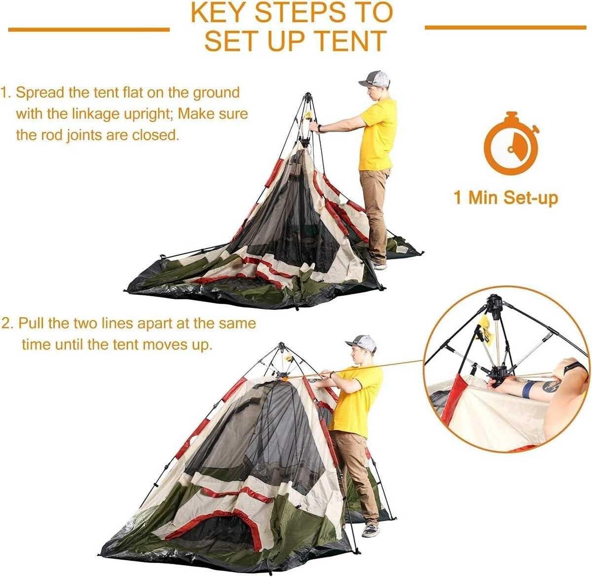 QuickUp DomeHike 6 Kişilik Otomatik Çadır