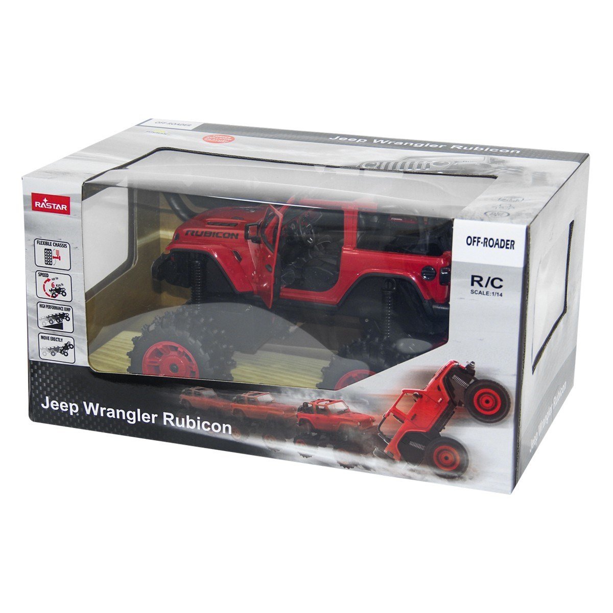 Rastar 1:14 Kumandalı Jeep Wrangler Rubicon 32,5 Cm