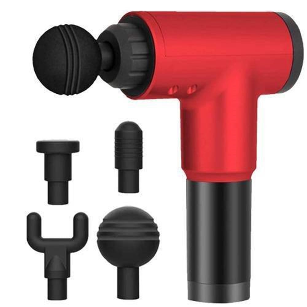 Relax Masaj Tabancası 4 başlıklı Titreşimli Yoğurmalı 6 fonksiyonlu