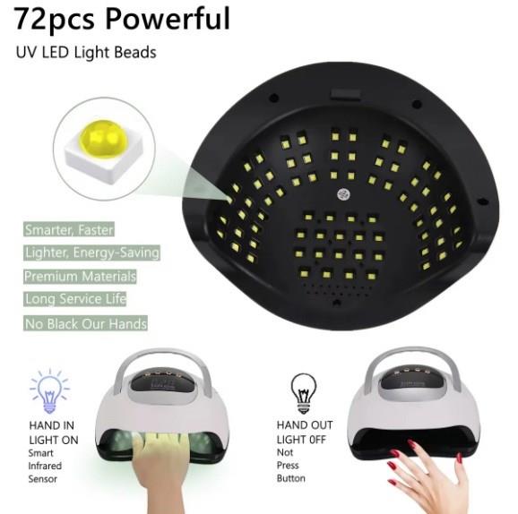 Sun X21 Max UV Led Kurutucu 320 Watt-72 Led Tırnak Oje Kurutma Cihazı