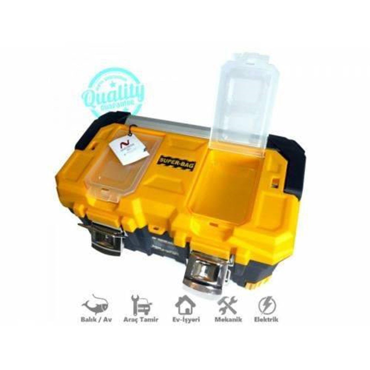 Super-Bag 20 İnç Alüminyum Saplı Metal Kilitli Takım Çantası ASR-4016