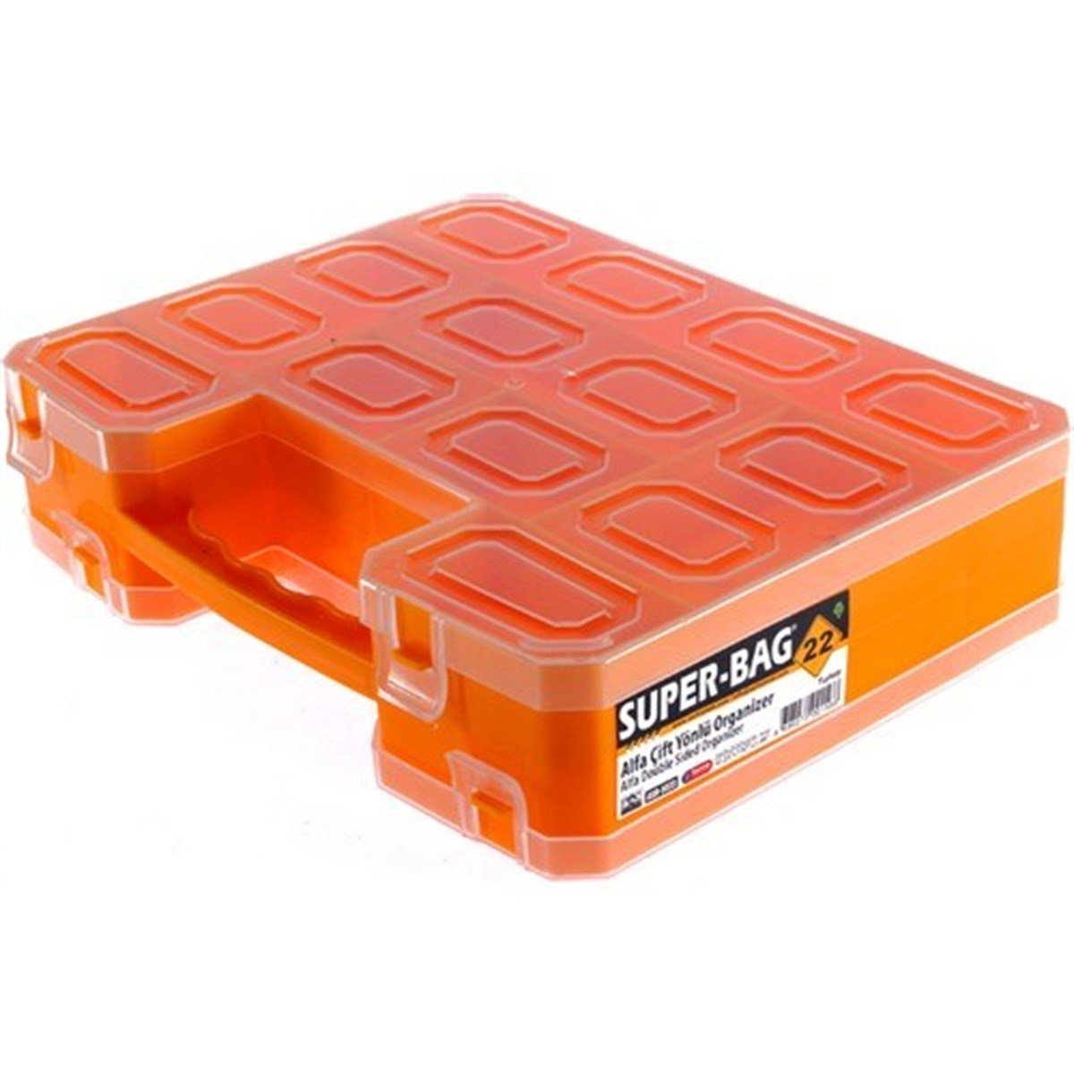 Super-Bag 22 Bölmeli Alfa Çift Taraflı Organizer Çanta ASR 5033
