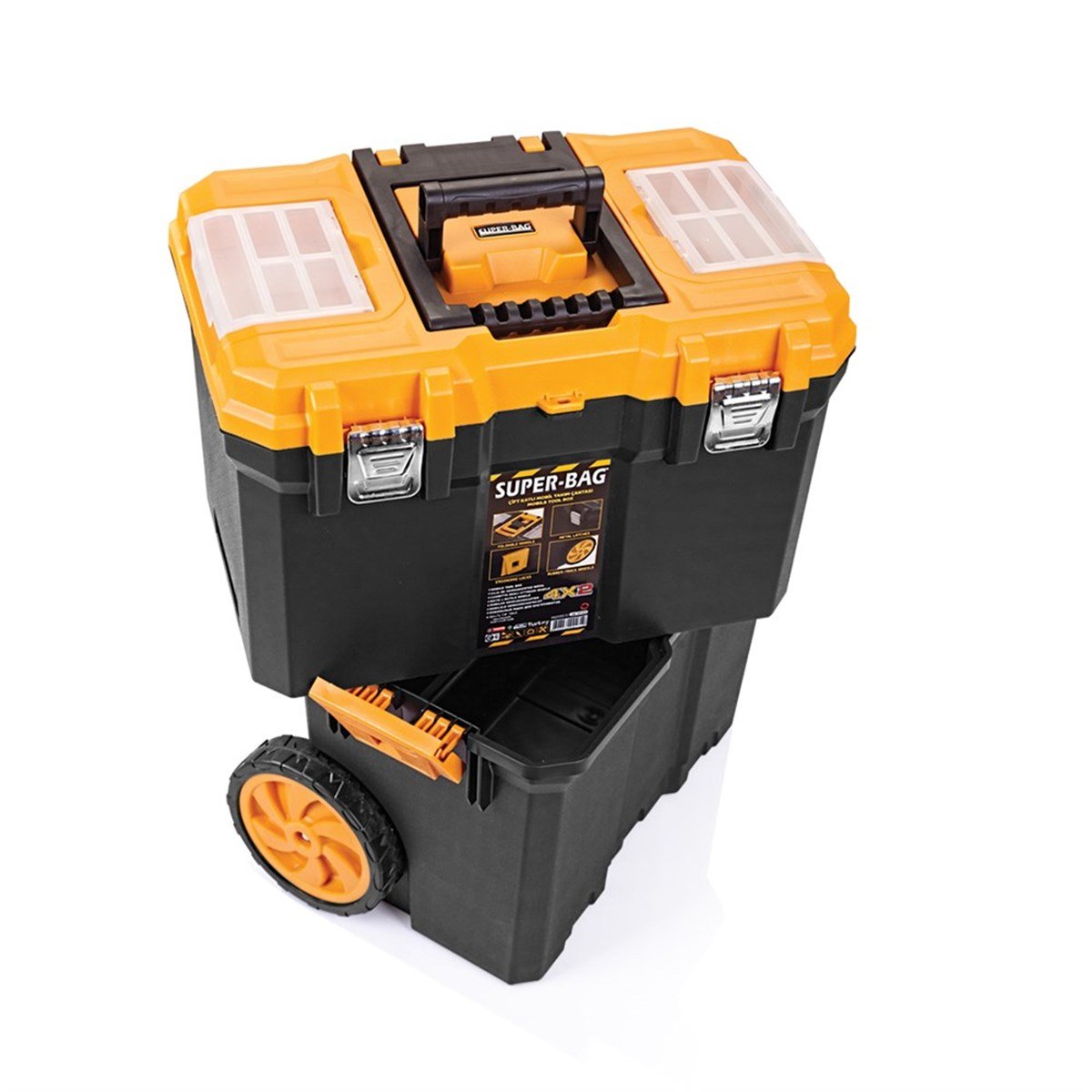 Super-Bag 5039 Büyük Tekerlekli Çift Katlı Teknisyen Takım Çantası