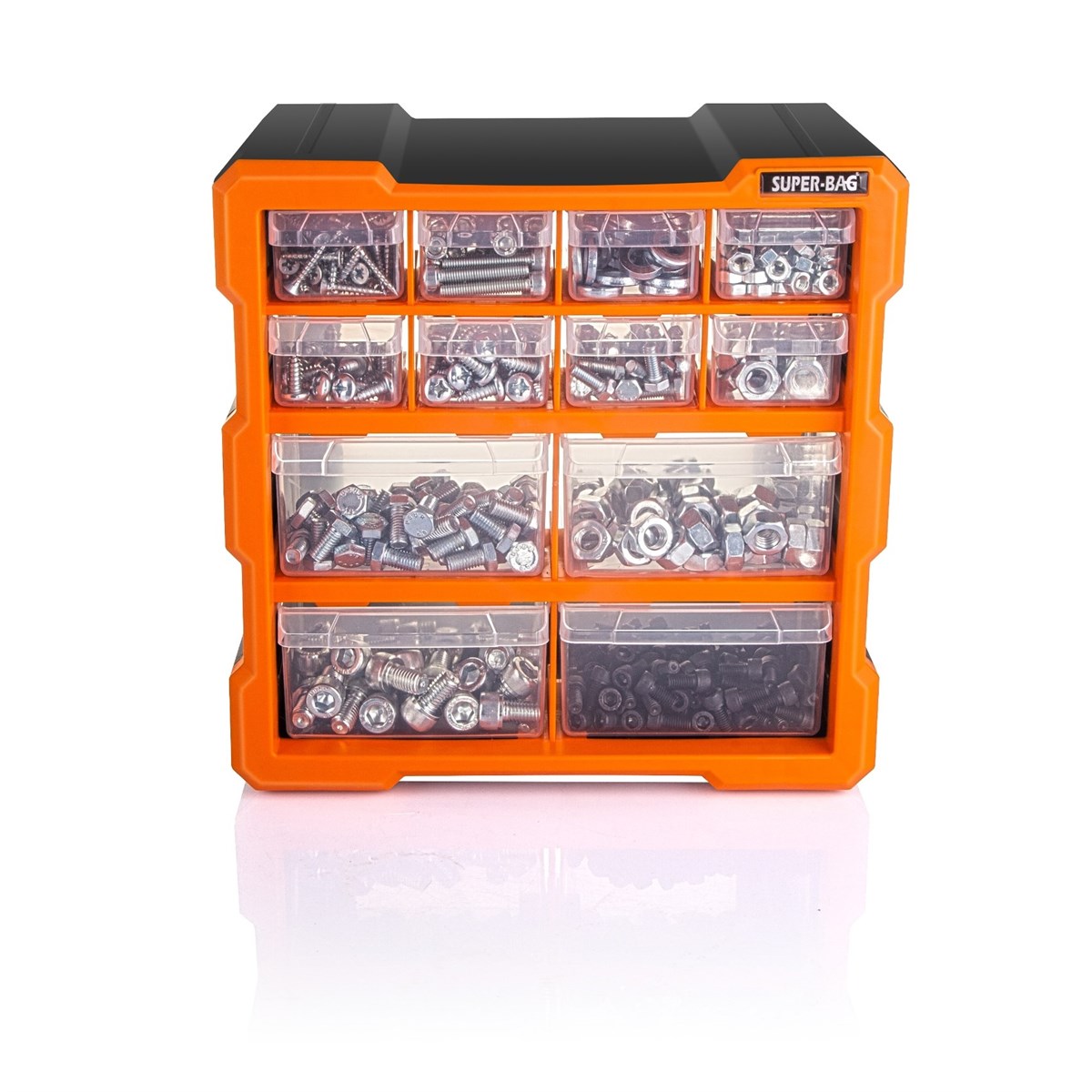 Super Bag ASR-6007 Monoblok 12 Çekmeceli Organizer Kutu