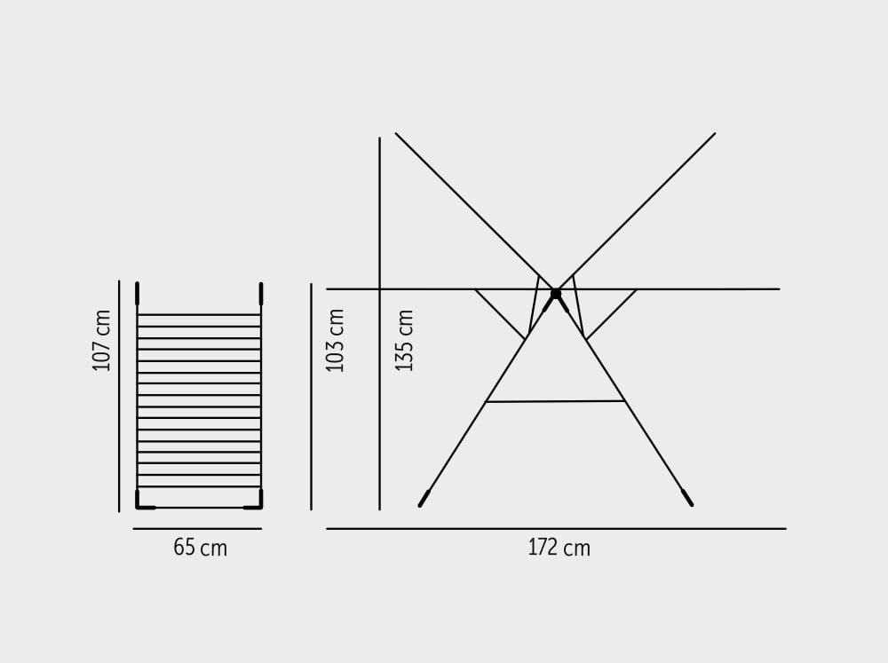Tevalli T-MT06 Kurudy Saloon Alüminyum Çamaşır Kurutmalık