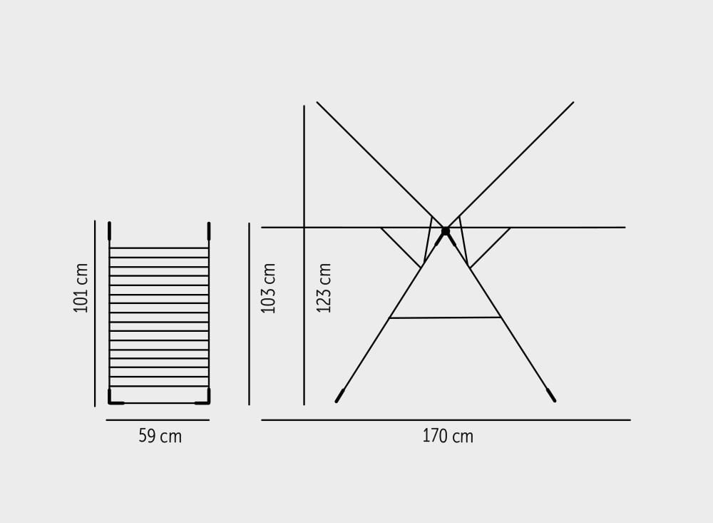 Tevalli T-MT13 Kurudy Style Alüminyum Çamaşır Kurutmalık