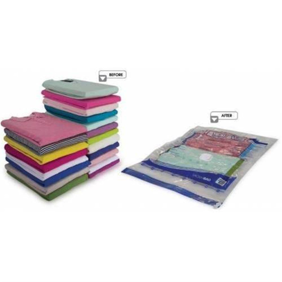 Vakumlu Saklama Hurcu Saklama Poşeti 3'Lü Set Dolap Düzenleme Saklama Torbası Vakumlu Hurç