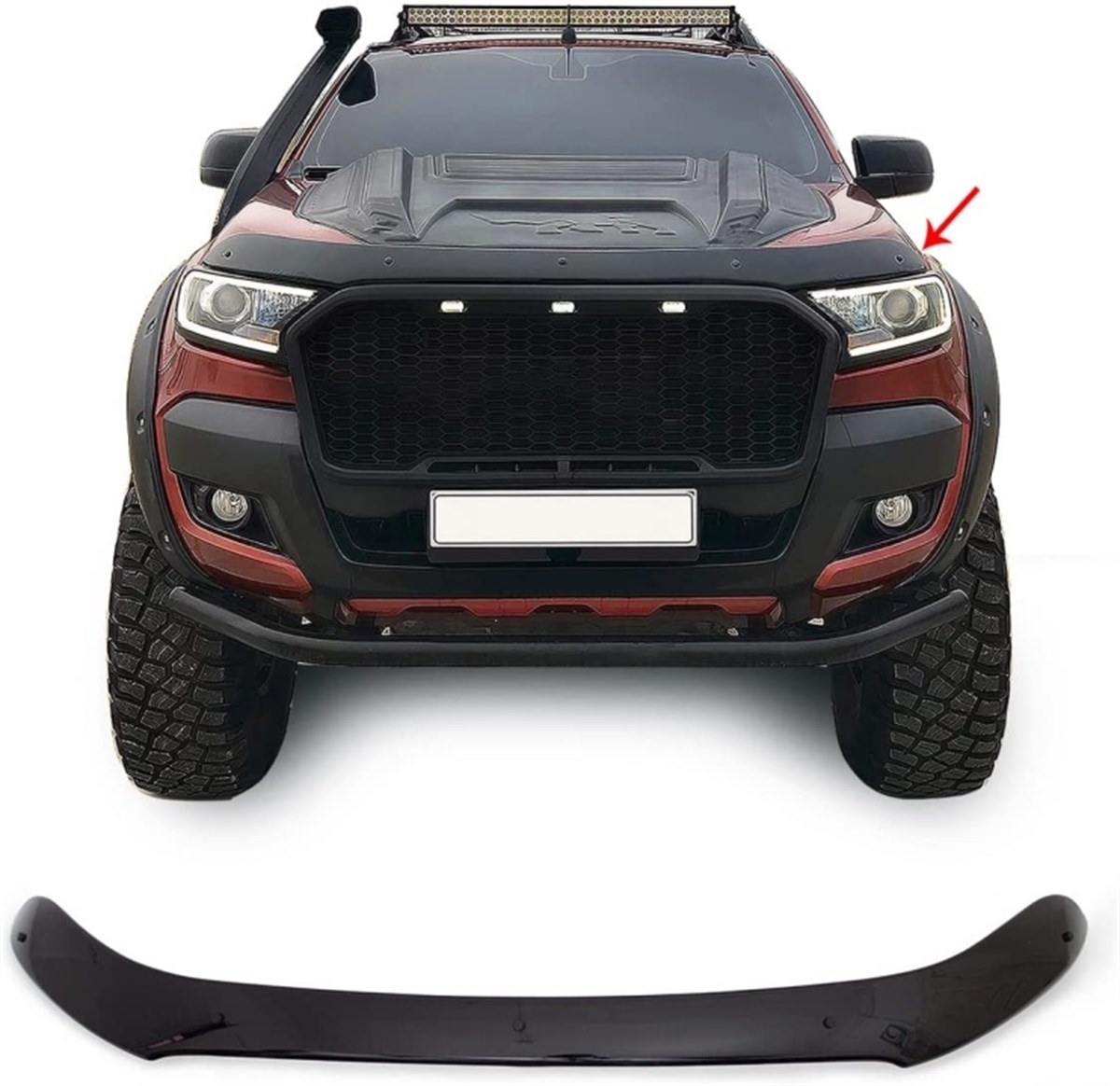 Ford Ranger 2015-2018 Kaput Rüzgarlığı